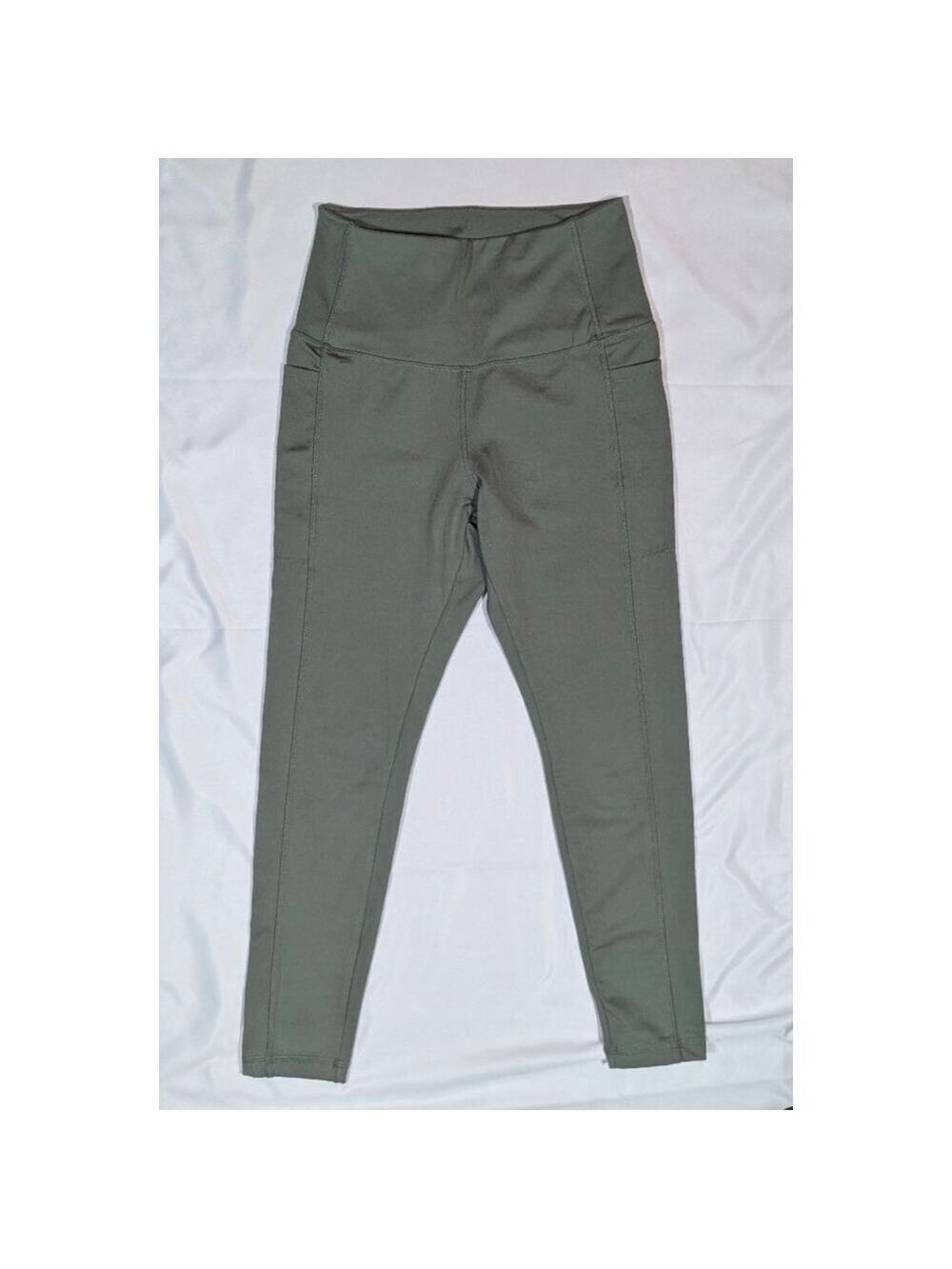 Danskin Olive Green High Rise Leggings M Yoga Pants Pocket